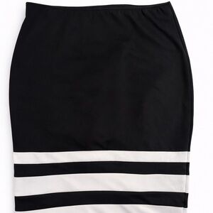 Apt. 9 Black and White Pencil Skirt